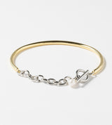 CHAIN PEARL BANGLE (Brass)