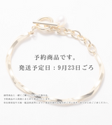 CHAIN PEARL BANGLE (Brass) 【一部予約注文：9/23頃発送】