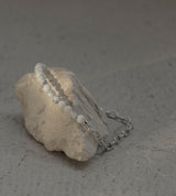 LINK CHAIN STONE LINE BRACELET