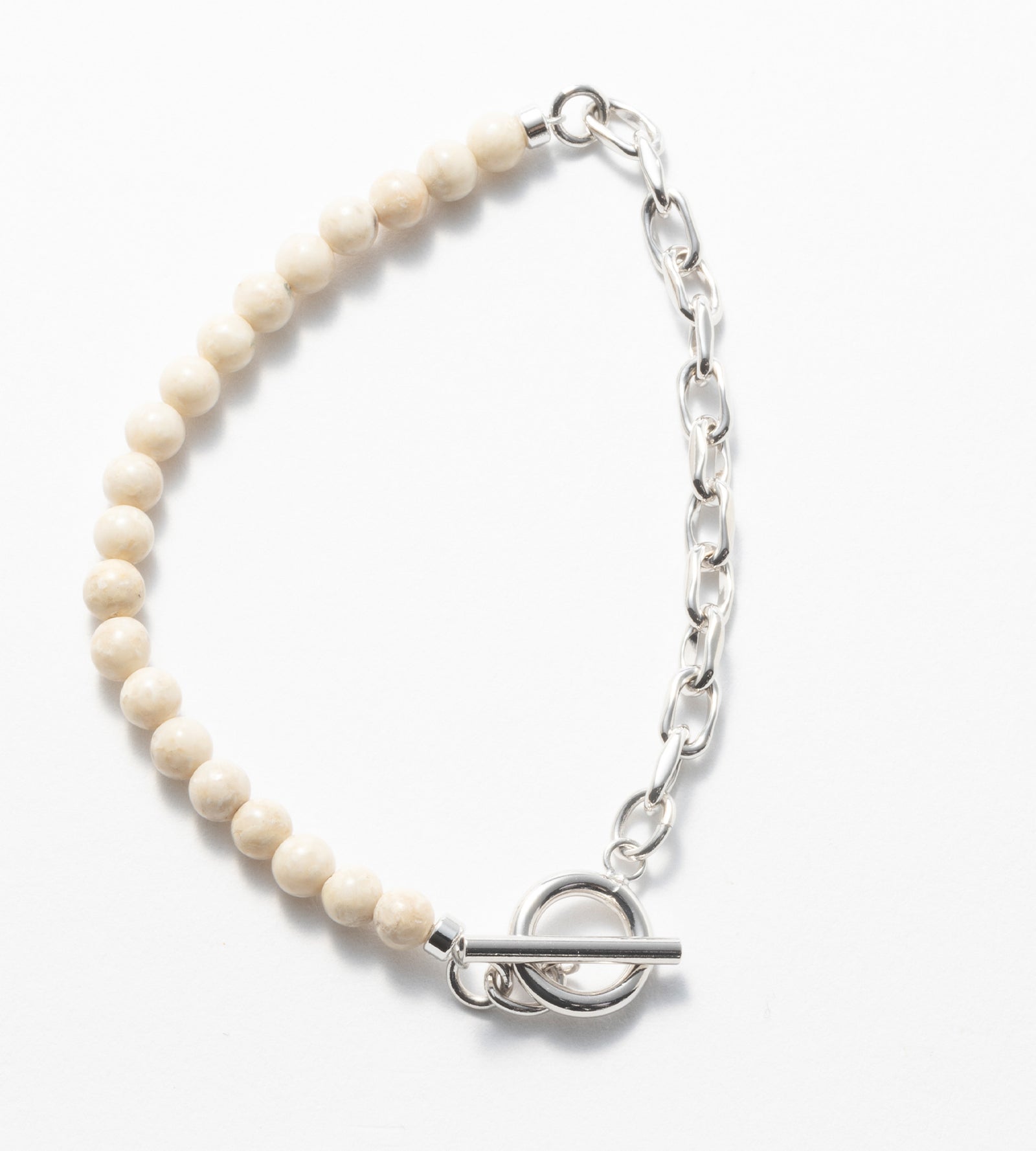 LINK CHAIN STONE LINE BRACELET
