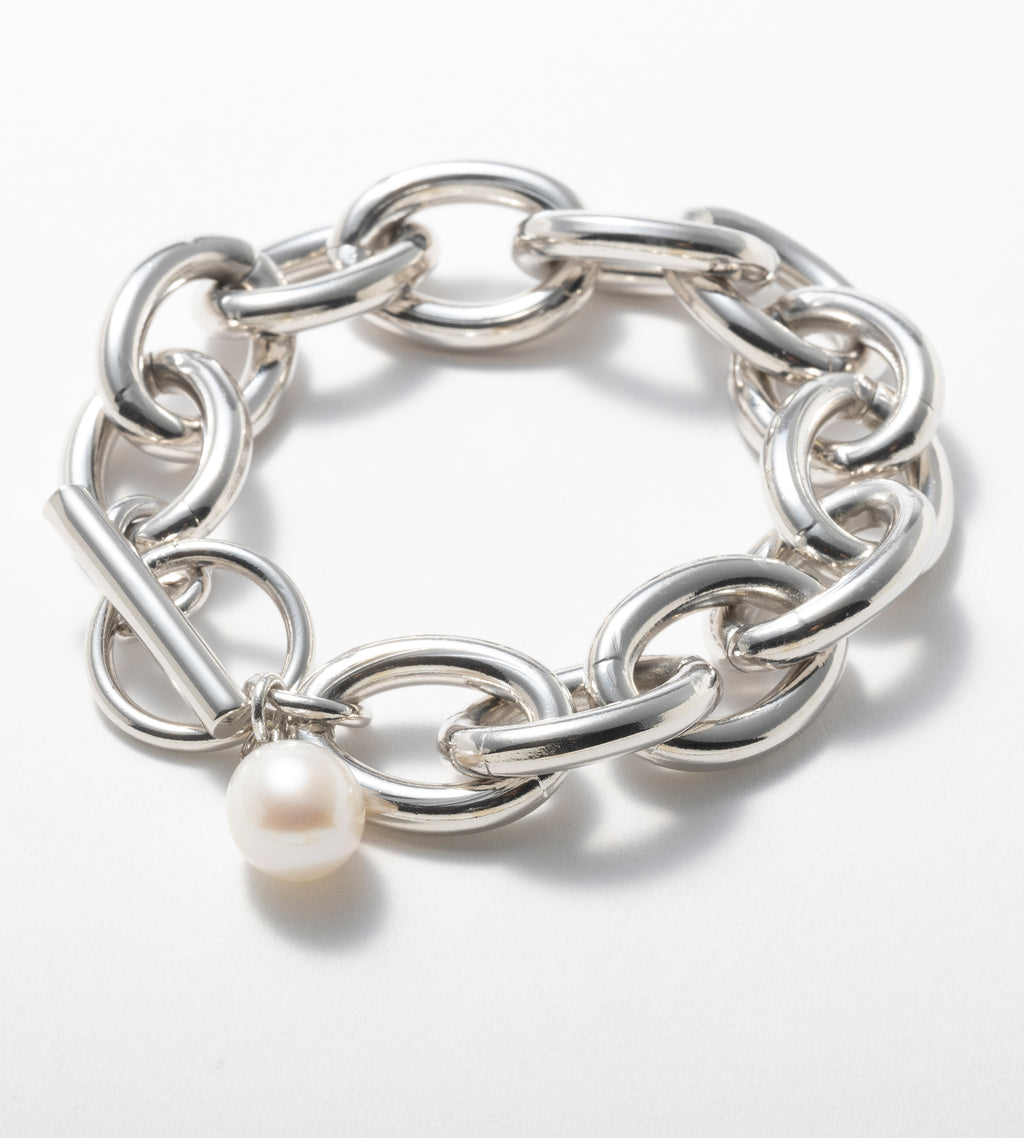 tsui CHAIN PEARL BANGLE プレーン CHAIN PEARL BANGLE (Brass) 【一部予約注文：9/23頃発送】