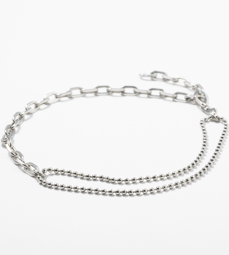TIMELESS STAINLESS BALL CHAIN BLEND BRACELET