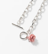 【数量限定】 LINK CHAIN ROSE CHARM BRACELET
