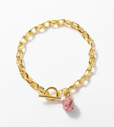 【数量限定】 LINK CHAIN ROSE CHARM BRACELET