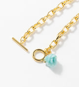 【数量限定】 LINK CHAIN ROSE CHARM BRACELET