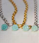 【数量限定】 LINK CHAIN ROSE CHARM BRACELET