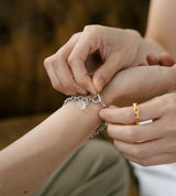 【数量限定】 LINK CHAIN ROSE CHARM BRACELET