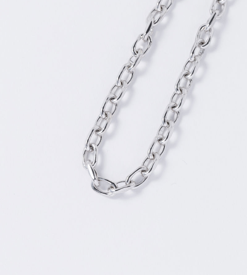 リンク チェーン ブレスレット イニシャル チャーム ブラス