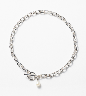 LINK CHAIN PEARL CHARM ANKLET