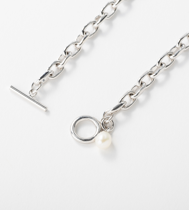 LINK CHAIN PEARL CHARM ANKLET