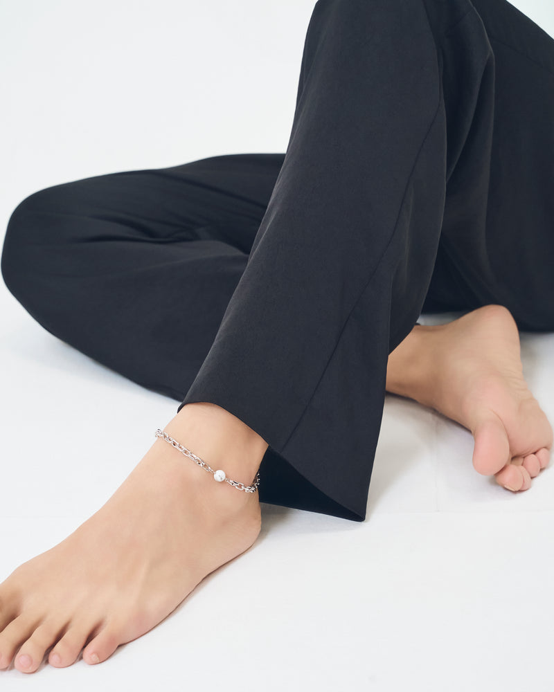 LINK CHAIN STONE SETTING ANKLET