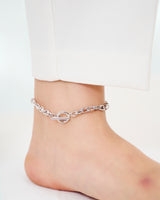 LINK CHAIN STONE SETTING ANKLET