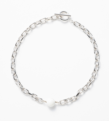 LINK CHAIN STONE SETTING ANKLET