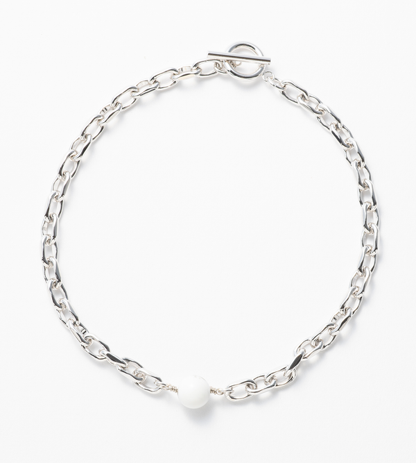 LINK CHAIN STONE SETTING ANKLET