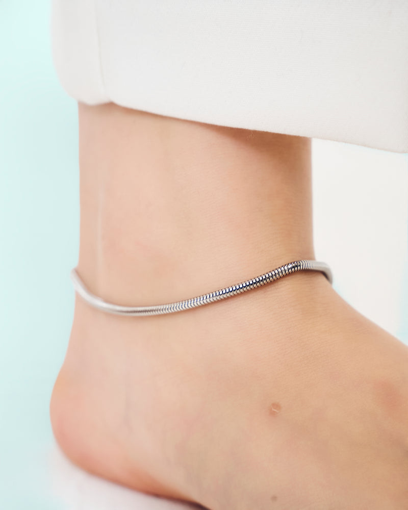 STAINLESS SNAKE CHAIN ANKLET