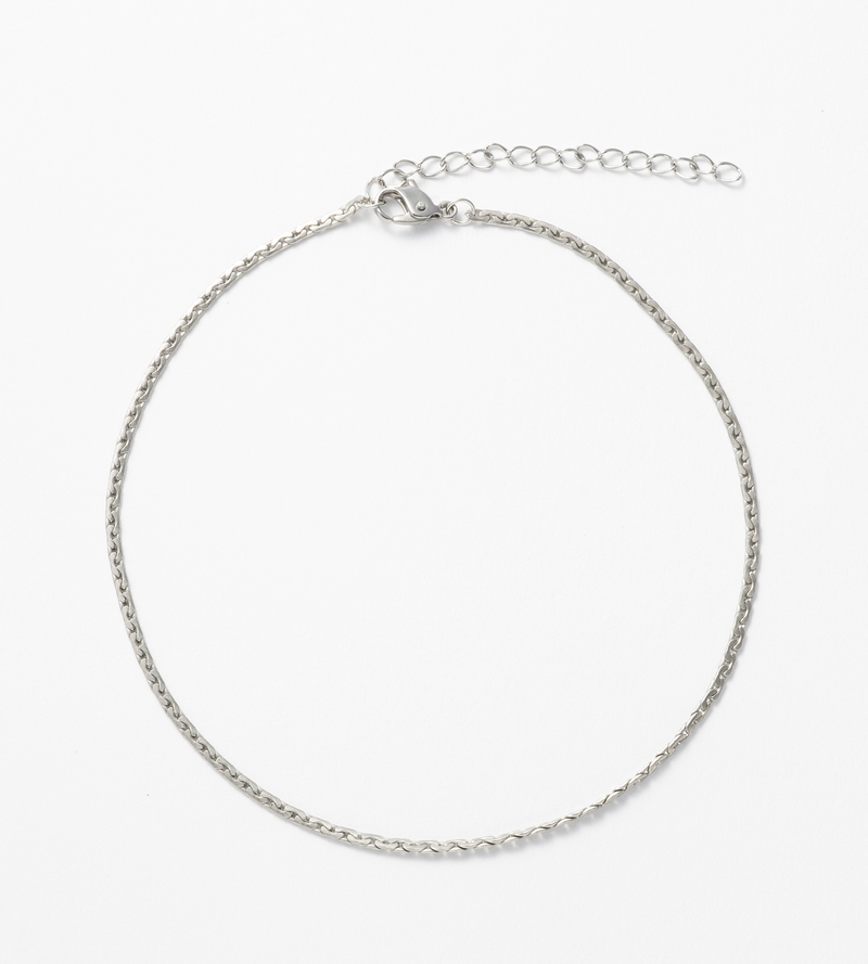 STAINLESS CURVED CHAIN ANKLET