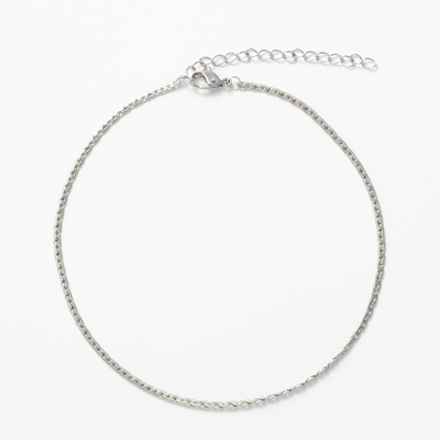 STAINLESS OVAL CHAIN ANKLET