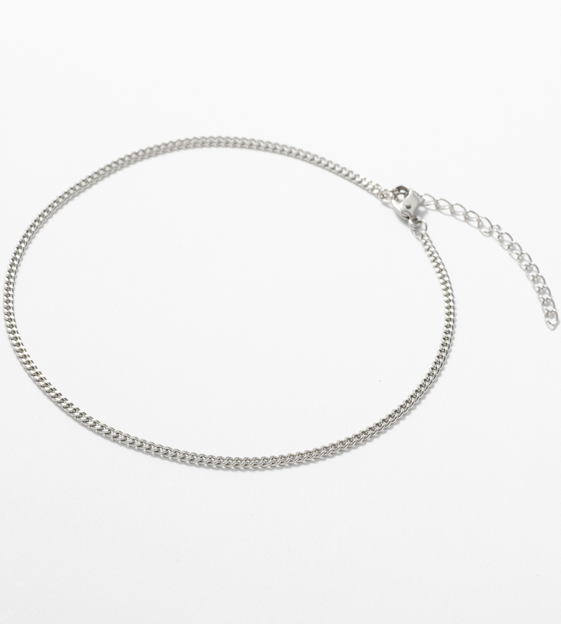 STAINLESS OVAL CHAIN ANKLET