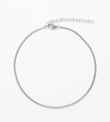 STAINLESS OVAL CHAIN ANKLET