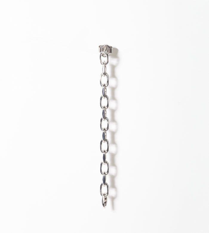 LINK CHAIN SMALL PIERCED EARRING（SINGLE）