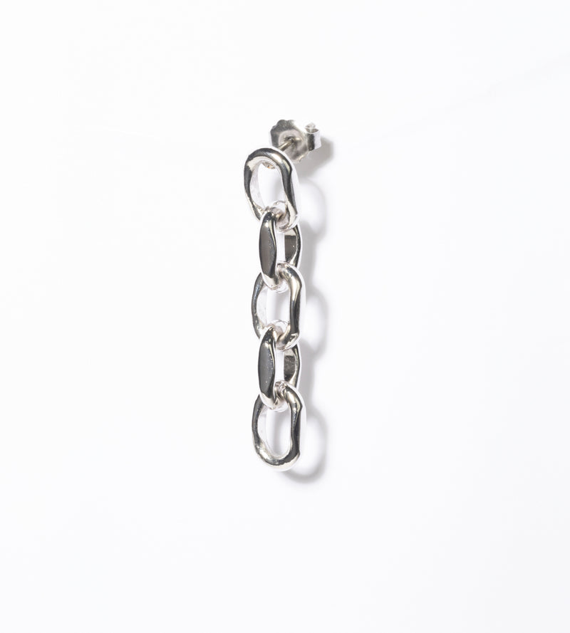 LINK CHAIN LARGE PIERCED EARRING