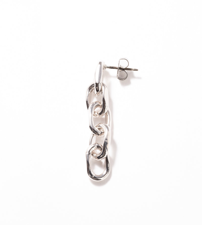 LINK CHAIN LARGE PIERCED EARRING