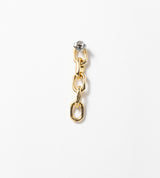 LINK CHAIN LARGE PIERCED EARRING