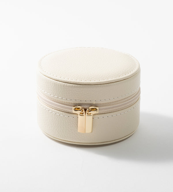 JEWELRY POUCH WHITE (CIRCLE)