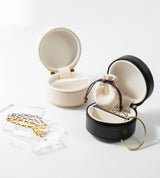 JEWELRY POUCH BLACK (CIRCLE)