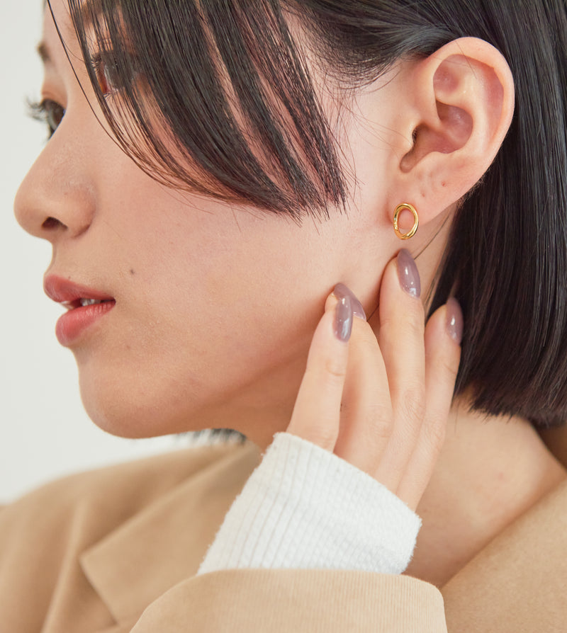 CIRCLE PIERCED EARRING （SINGLE）