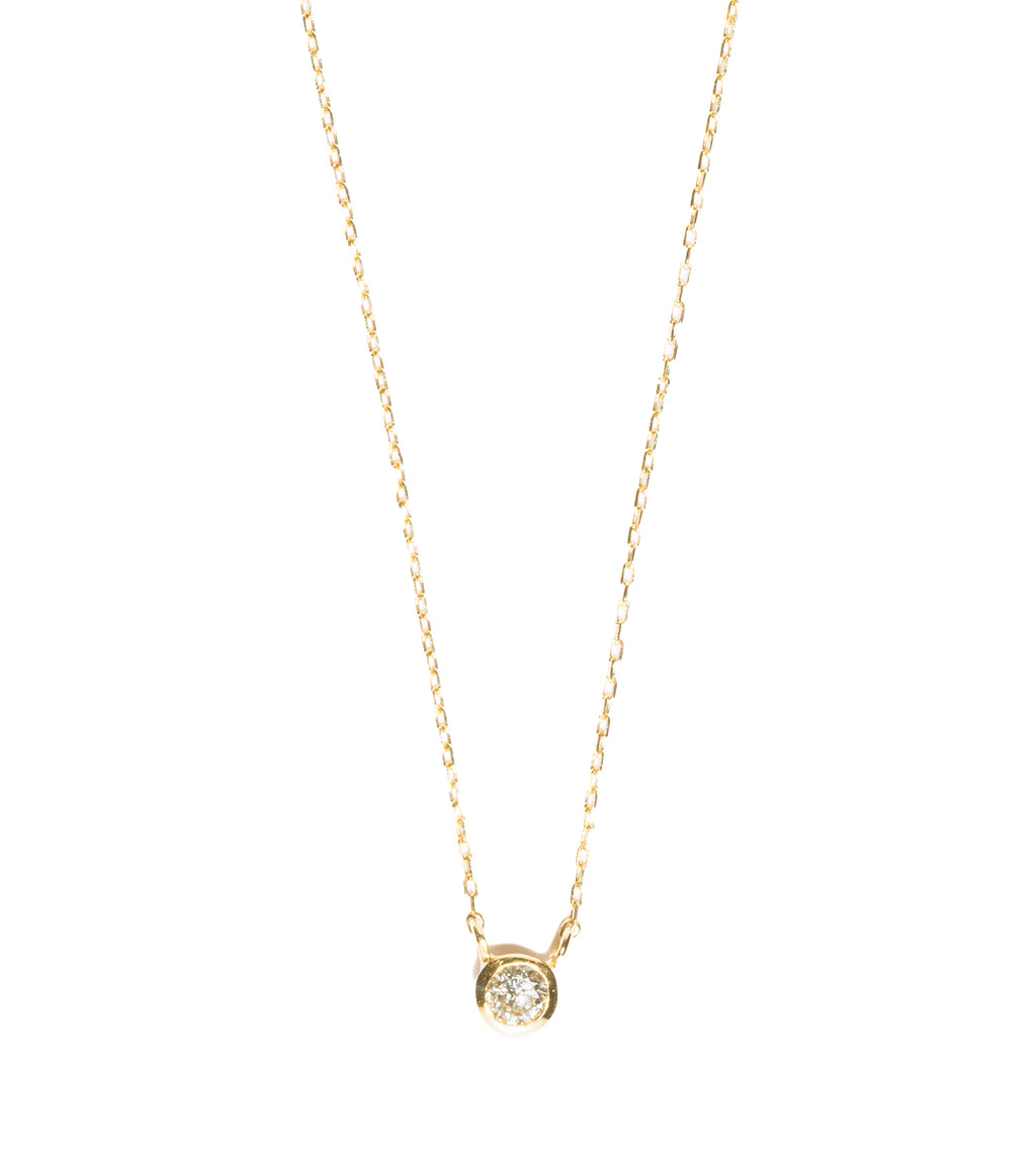 める　ルネセルダイヤモンド3箱 BEZEL DIAMOND NECKLACE - tsui