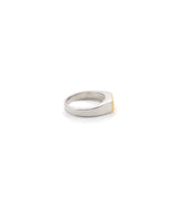 BICOLOR SIGNET RING (THIN)